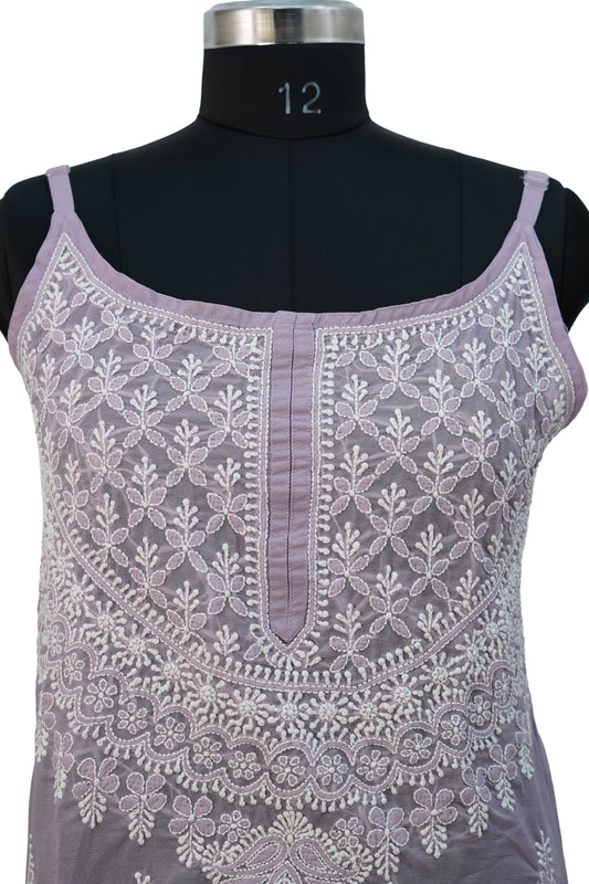 Shimmer Strappy Kurti – Elegant Partywear with Modern Minimal Style