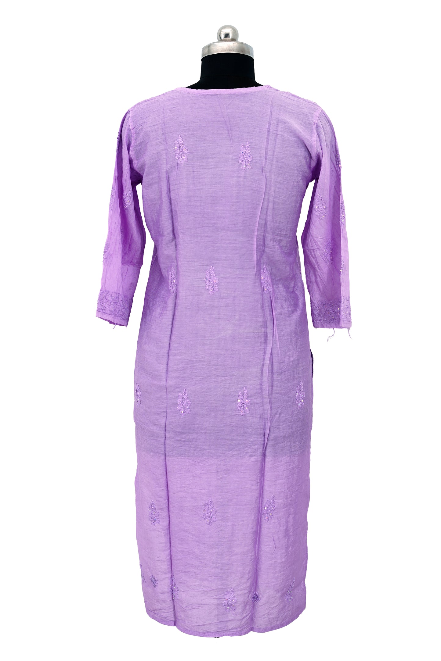 Chanderi Silk Sequence-Long Kurti