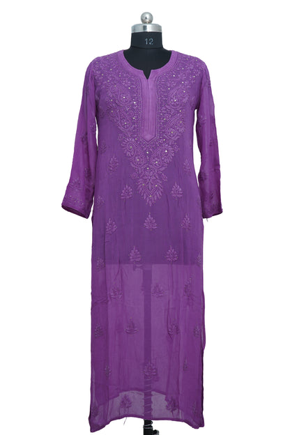 Pure georgette mukesh kurti