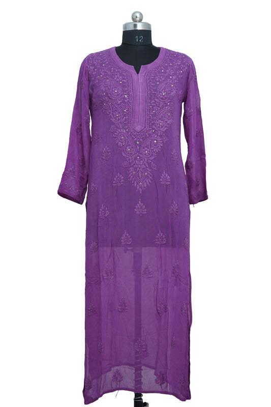 Pure georgette mukesh kurti