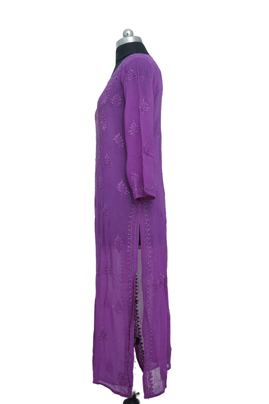 Pure georgette mukesh kurti