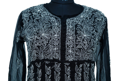 Black Anarkali long Kurti