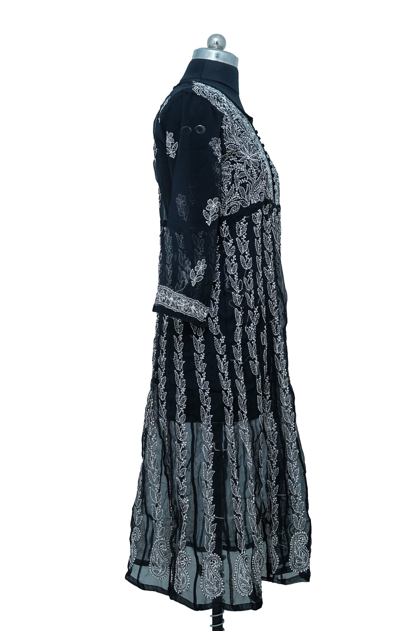 Black Anarkali long Kurti