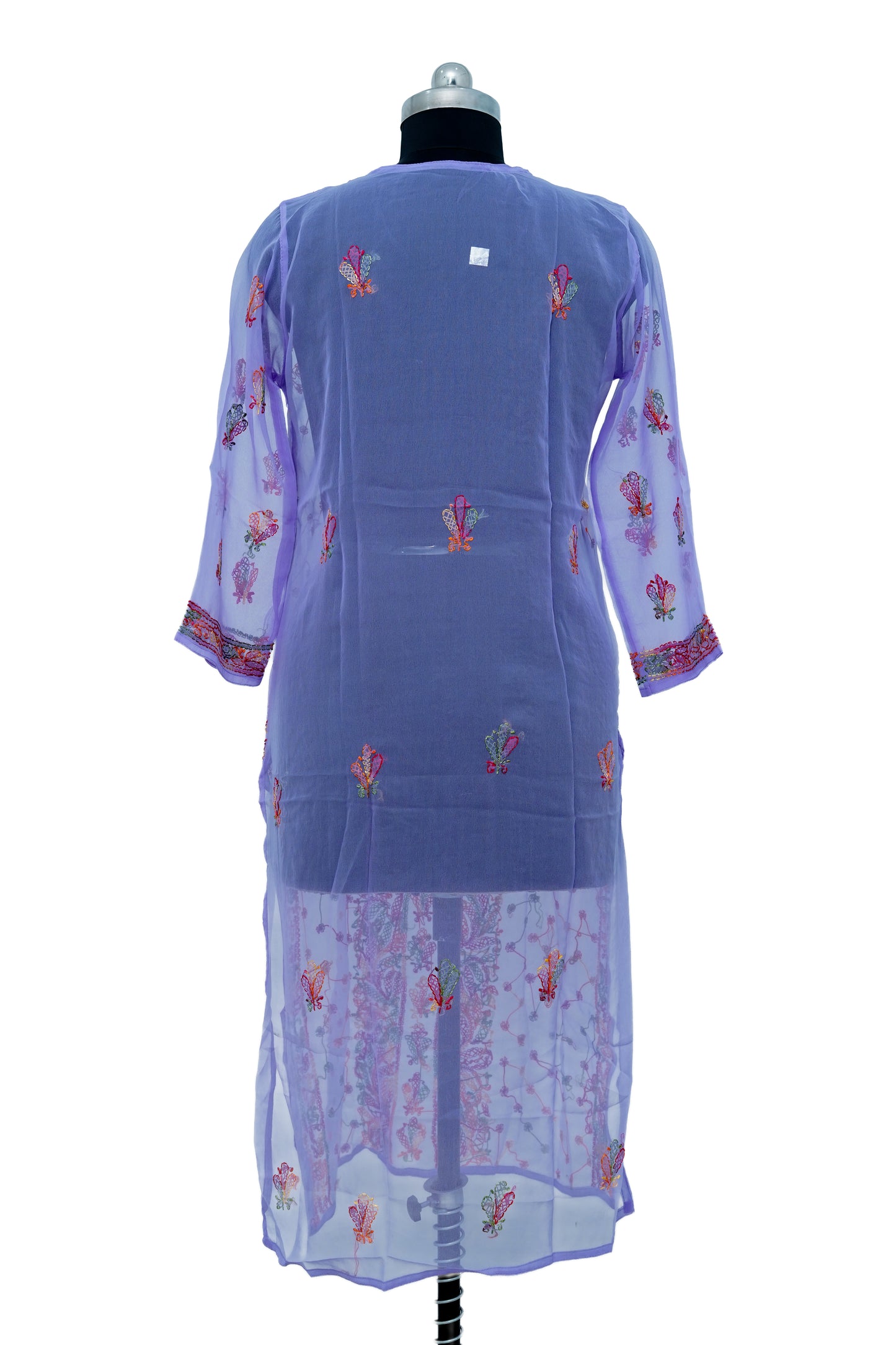 Georgette multicolour embroidery