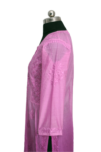 Chanderi Silk Shaded-Long Kurti