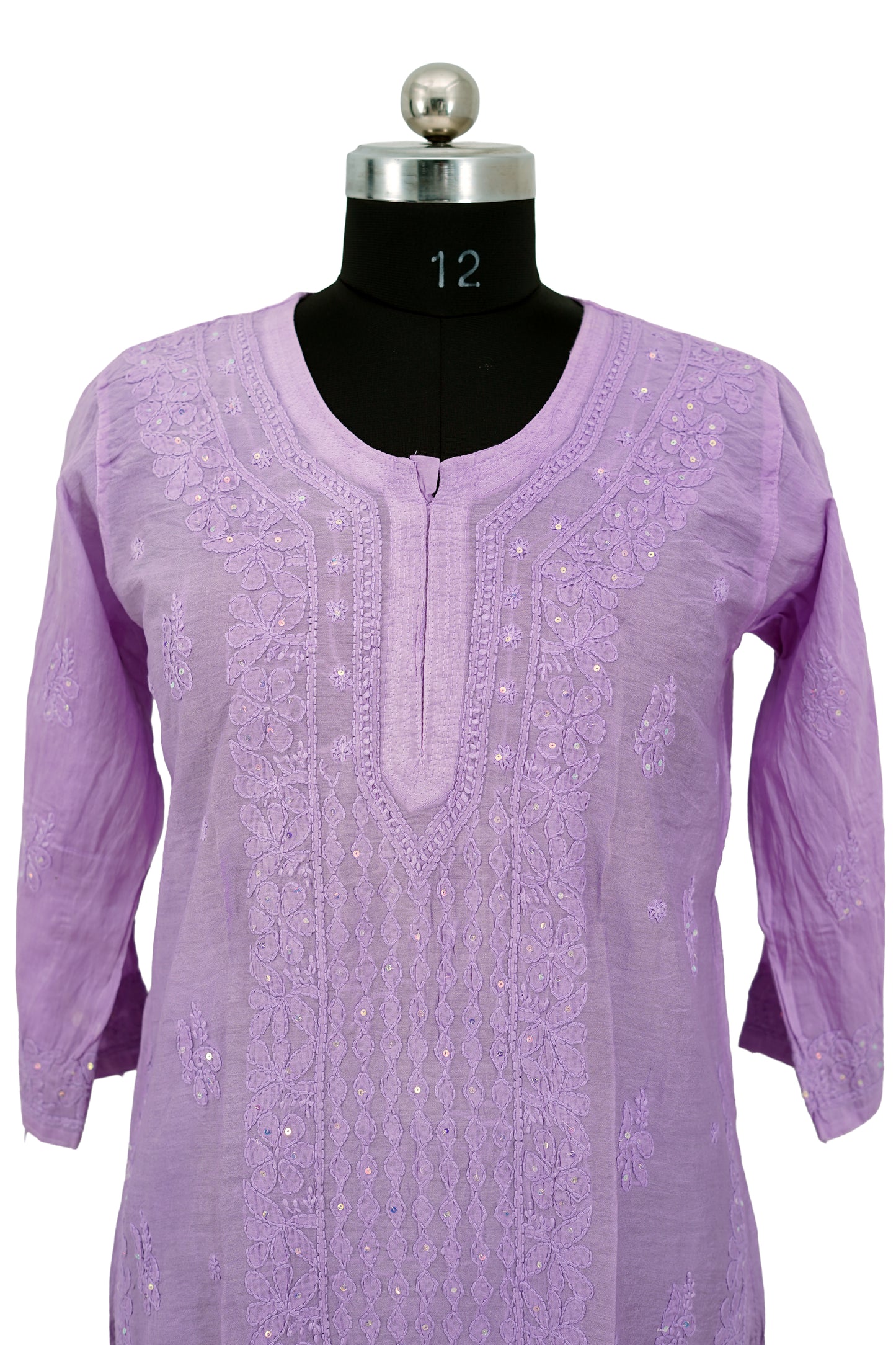 Chanderi Silk Sequence-Long Kurti