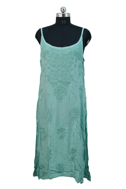 Modal Teal Green-Strappy Kurti