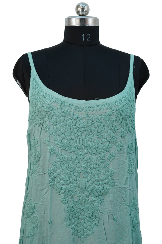 Modal Teal Green-Strappy Kurti