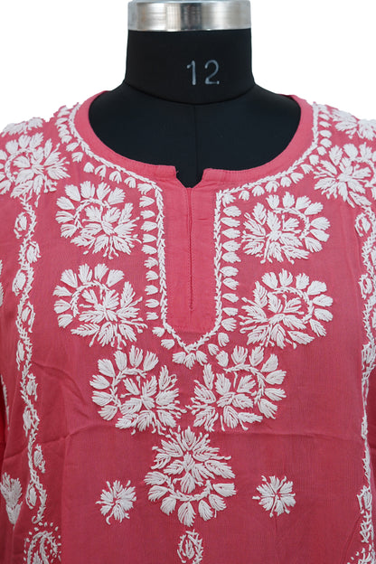 Modal Short Kurti-Watermelon