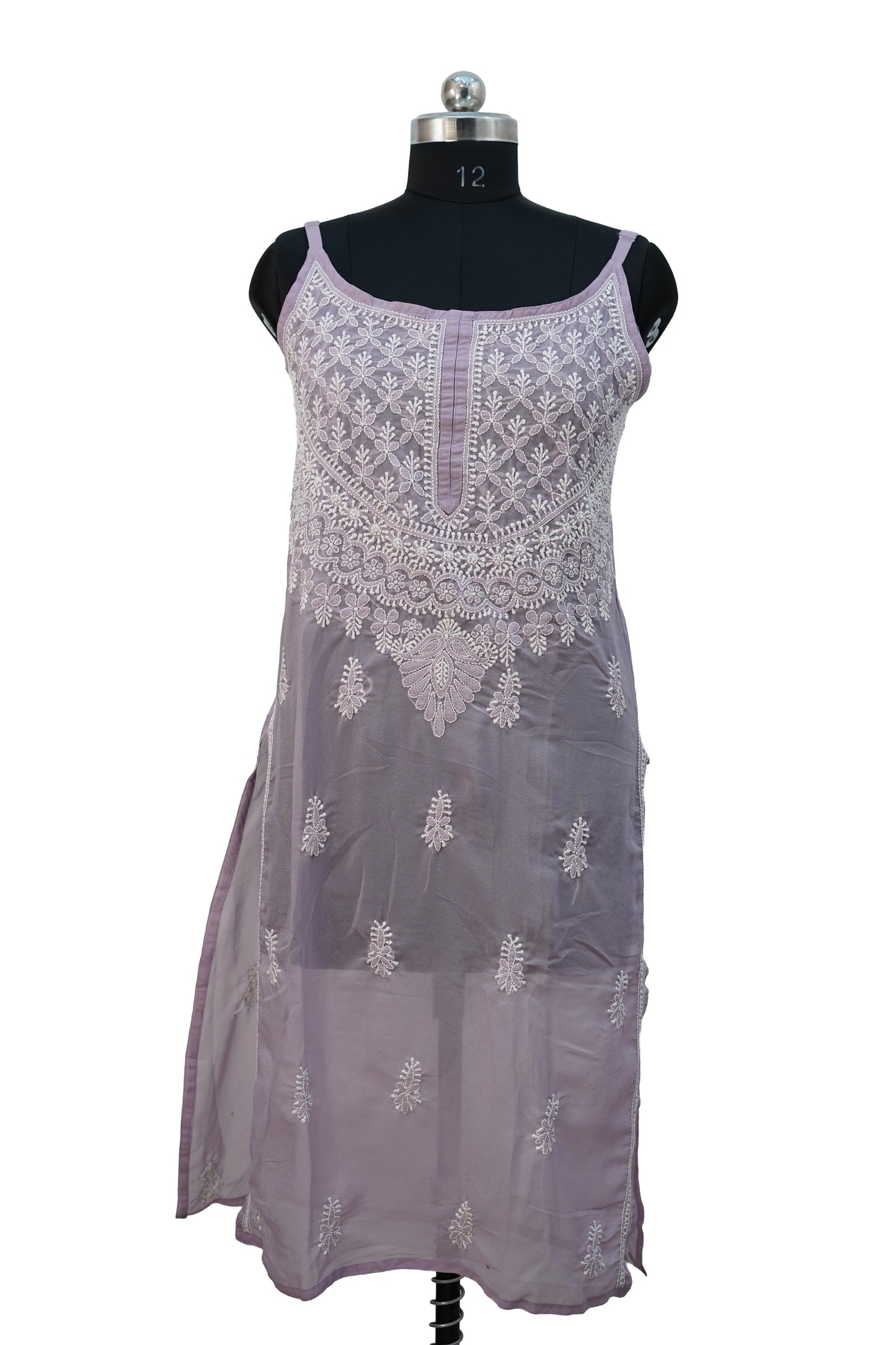 Shimmer Strappy Kurti – Elegant Partywear with Modern Minimal Style