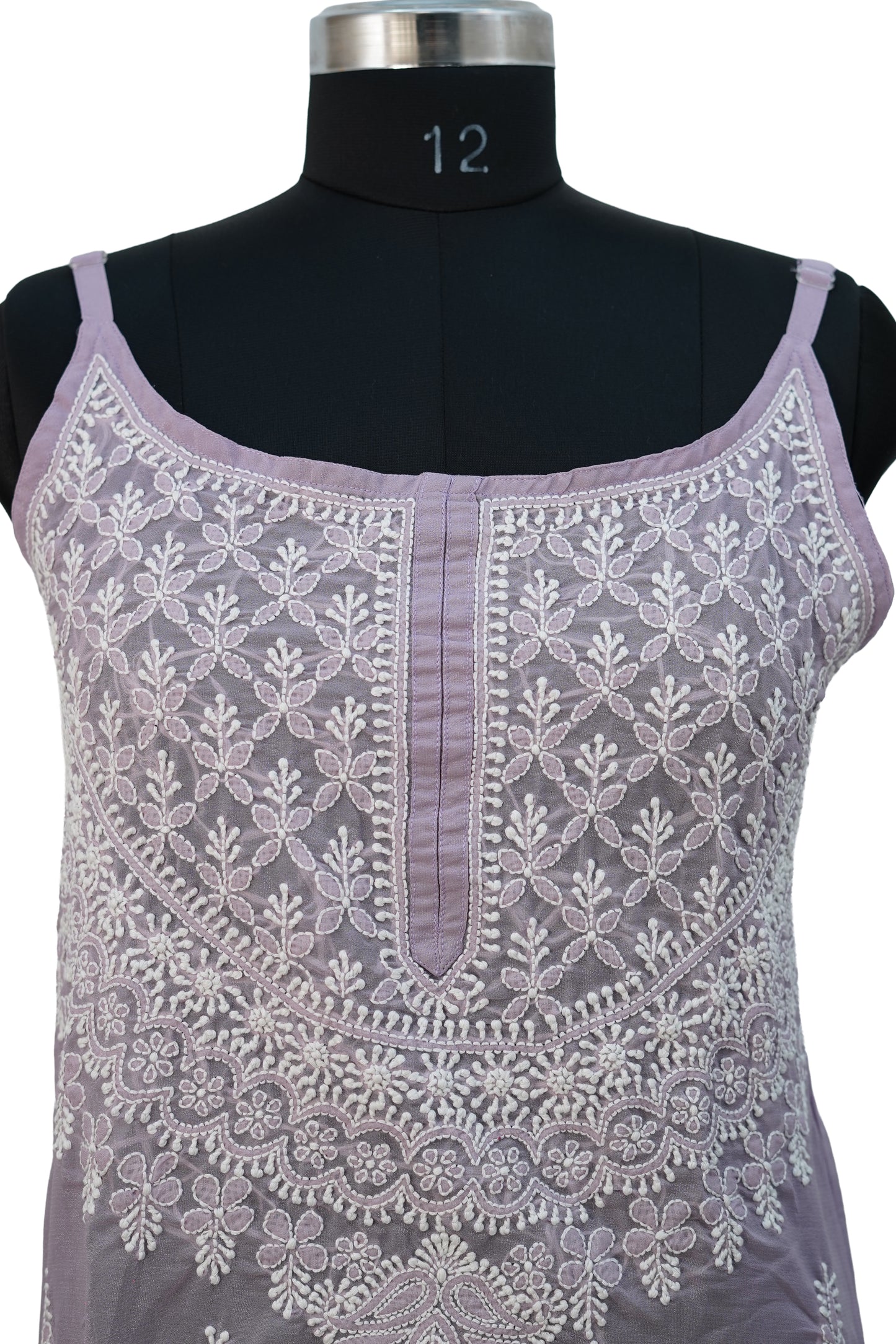 Shimmer Strappy Kurti – Elegant Partywear with Modern Minimal Style