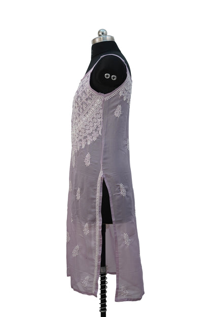 Shimmer Strappy Kurti – Elegant Partywear with Modern Minimal Style