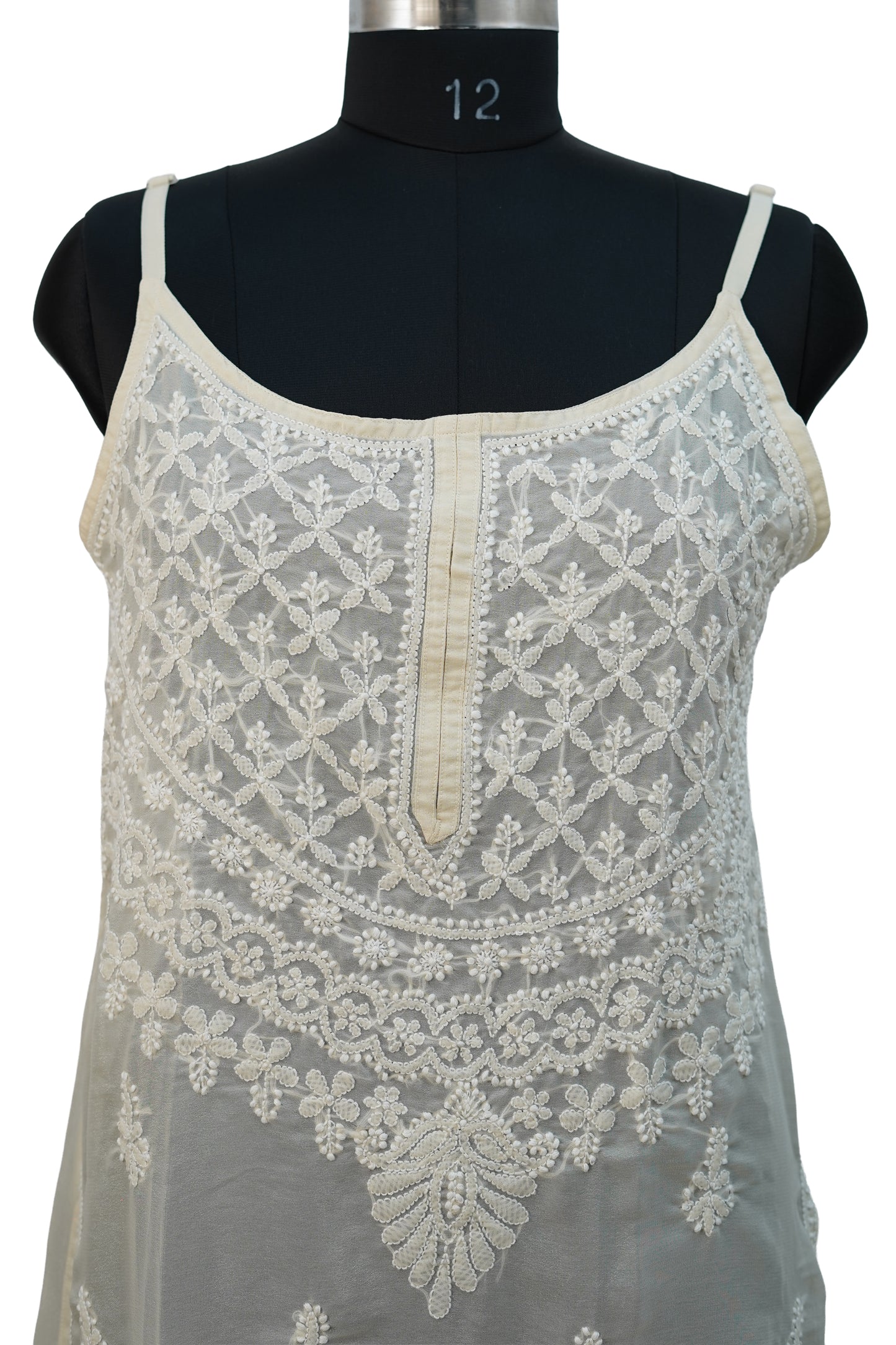 Golden Shimmer strappy kurti- Elegant Partywear