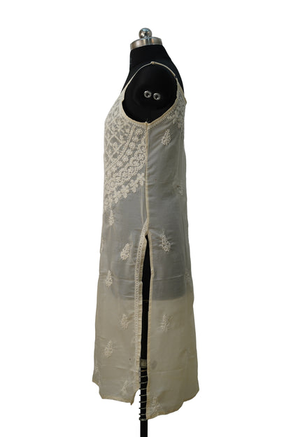 Golden Shimmer strappy kurti- Elegant Partywear