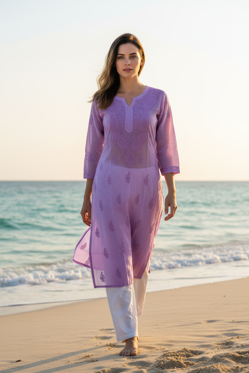 Kota doriya Mukesh work Kurti