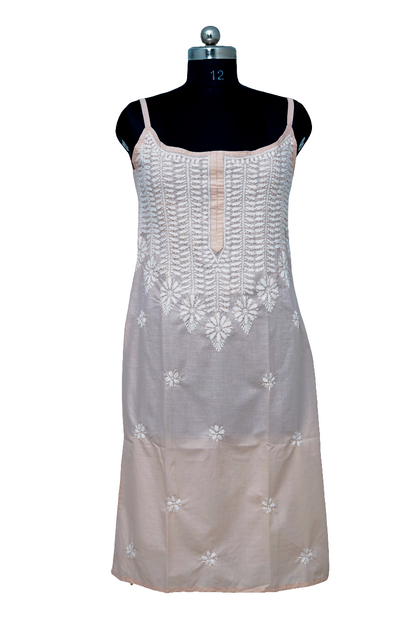 Peach- Cotton strappy