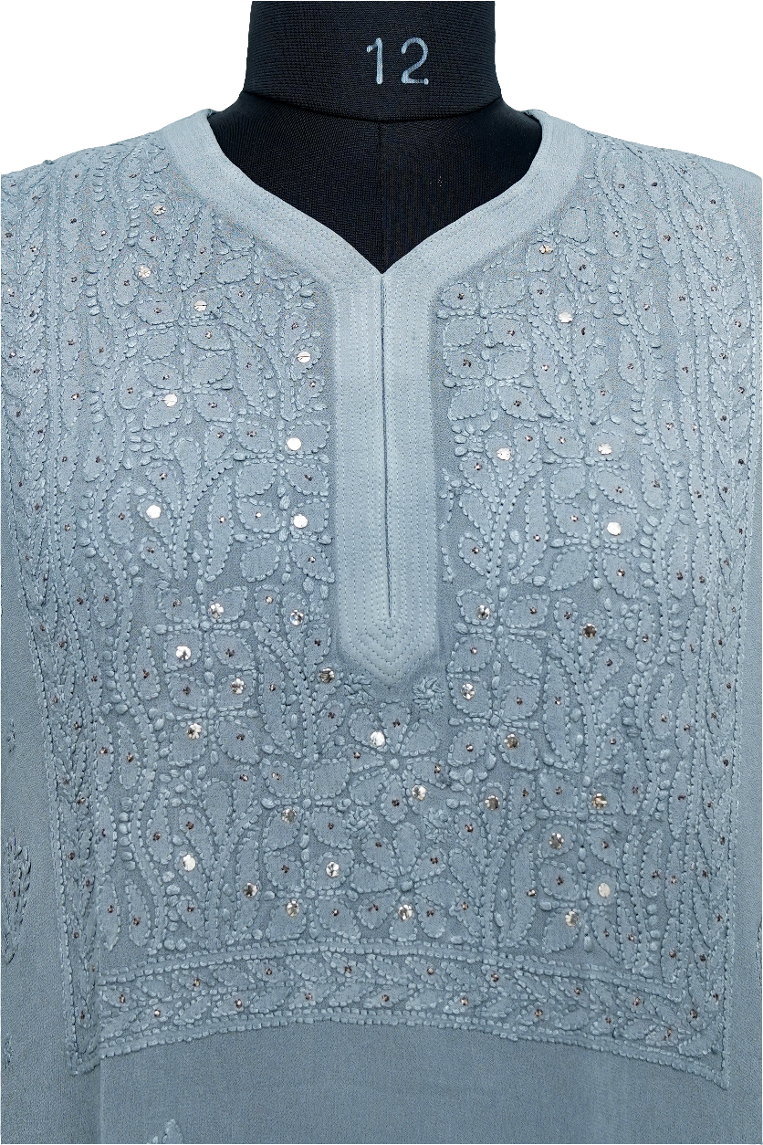 Elegance with style- Pure georgette with Mukesh