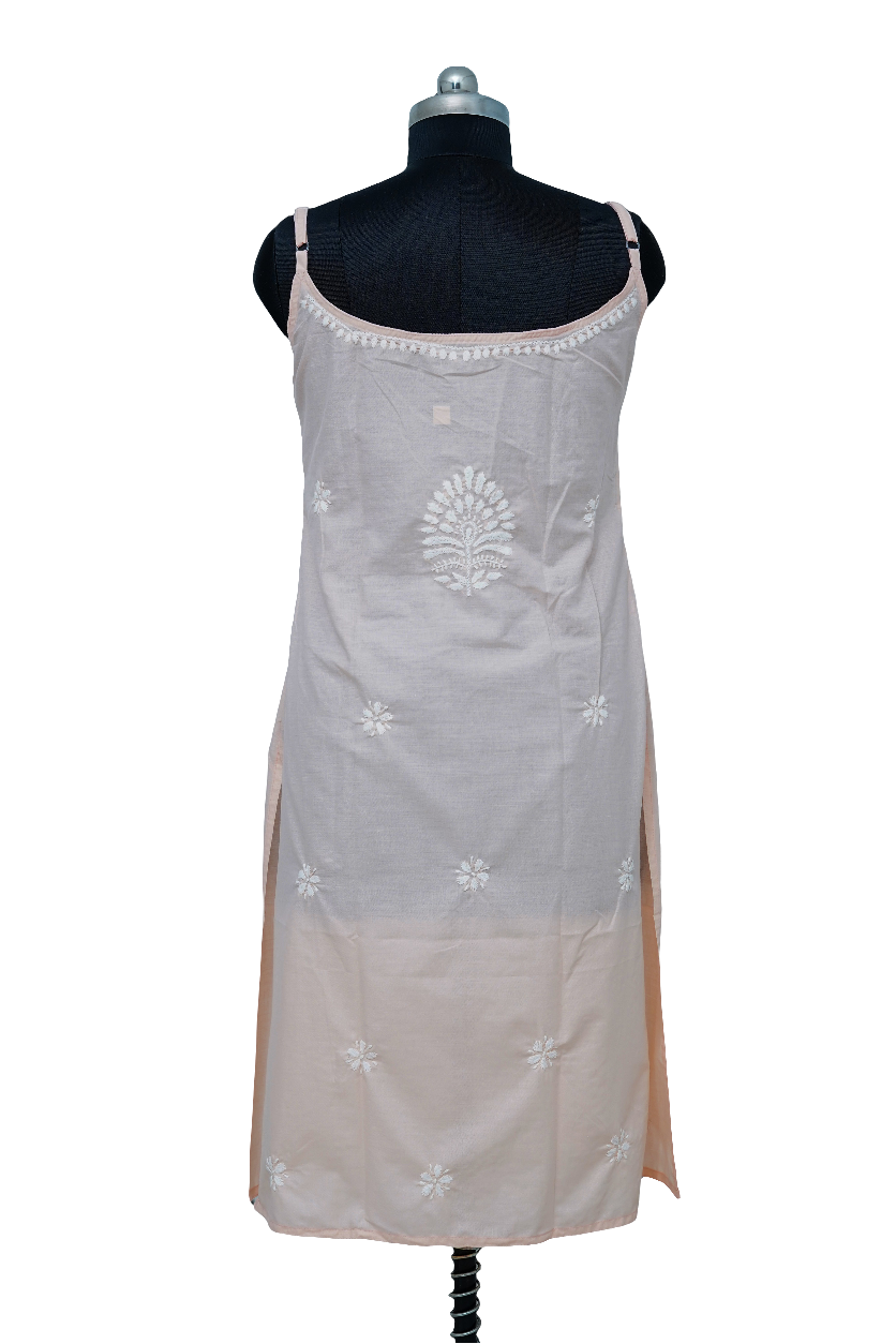 Peach- Cotton strappy