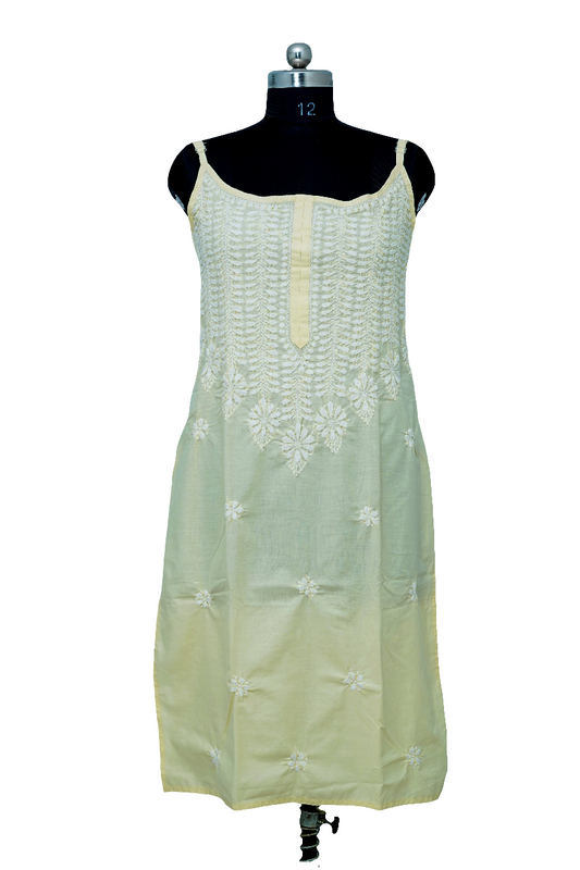 Yellow-Cotton strappy