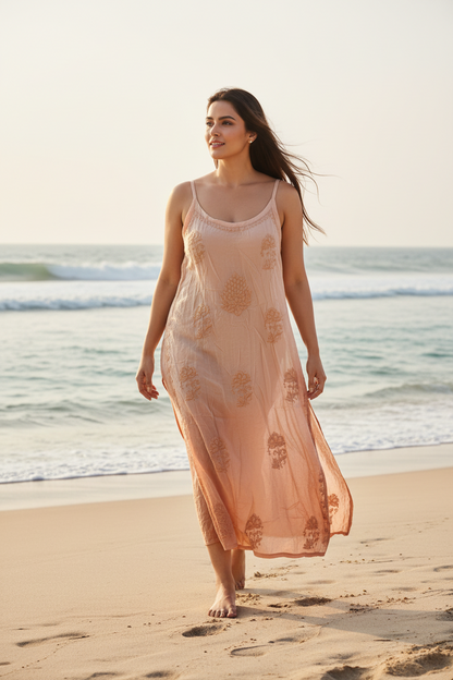 Modal Double Shade-Strappy Kurti